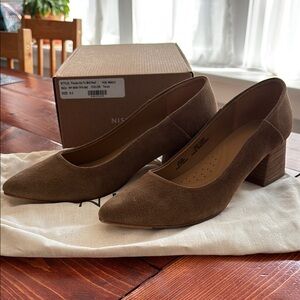 Nisolo Women's Taupe Fiorela Go-To Mid Heel